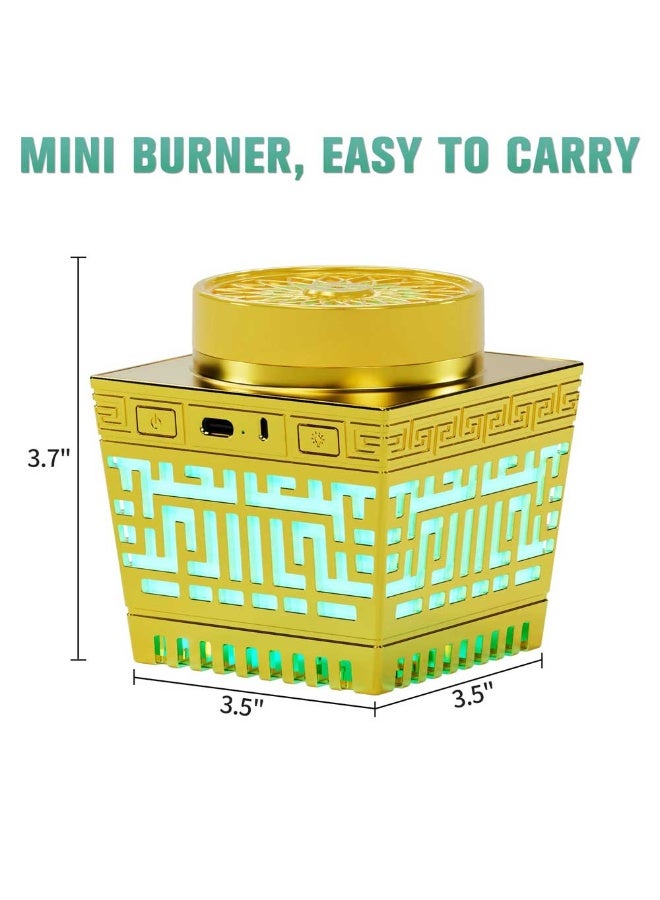 تلواح مبخرة على الطراز العربي مزودة بقرآن كريم كامل، ومكبر صوت، وإضاءة LED، وجهاز تحكم عن بعد، وتطبيق. - Image 3